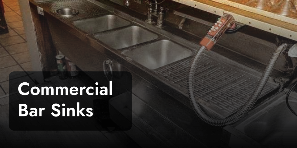 commercial bar sinks
